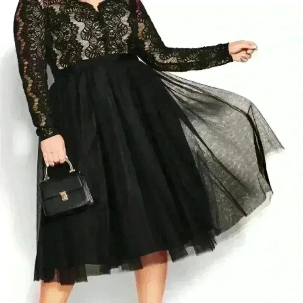 City Chic Dress Rare Beauty black size M 18